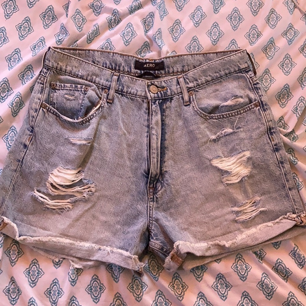 High rise curvy mom shorts